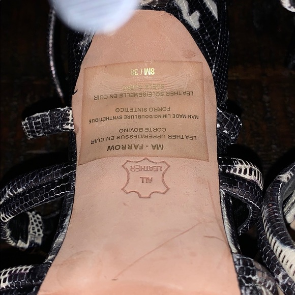 BCBG FARROW Black Spotted Lizard Stilettos - Picture 12 of 15